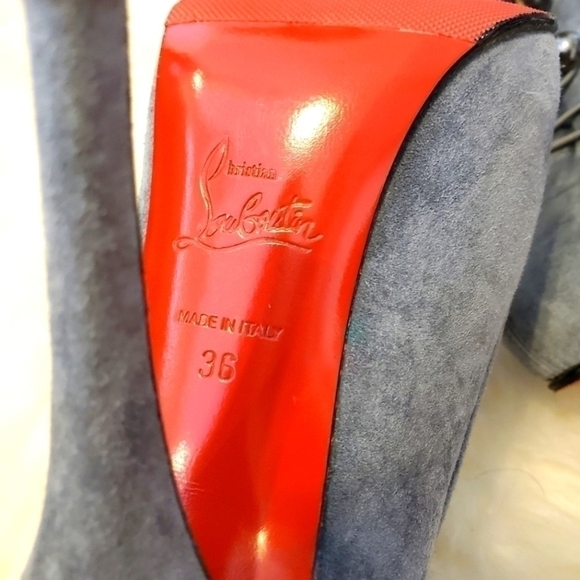 Christian Louboutin Fifre Corset Suede Ankle Boots sz. 36 - Picture 9 of 10